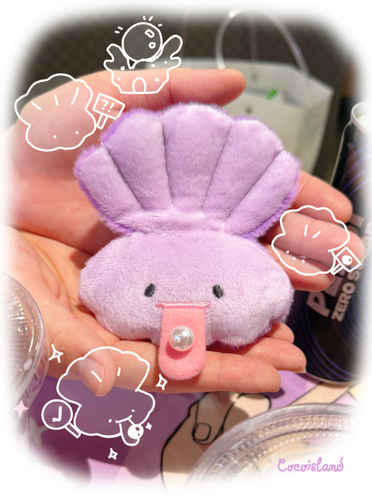 Pearl Tongue Piercing Clam Plush🤍