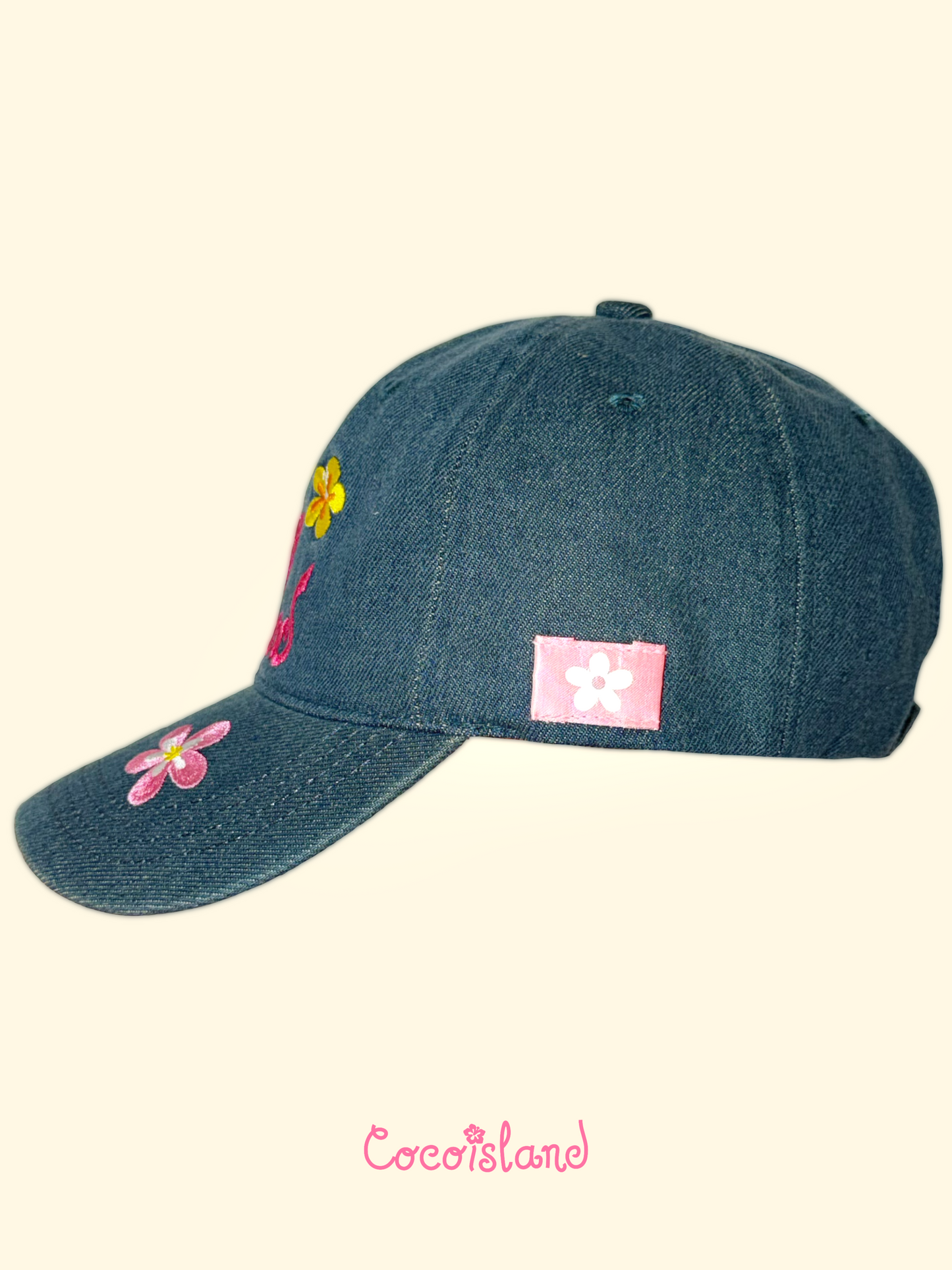 Hibiscus Denim Cap🌺