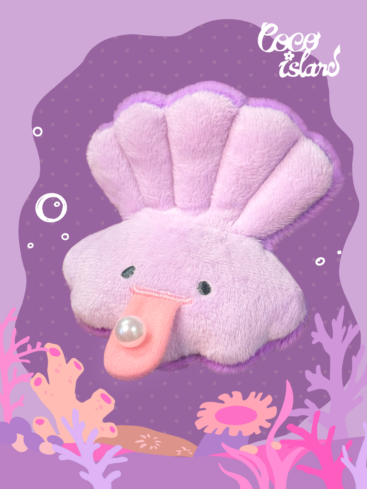 Pearl Tongue Piercing Clam Plush🤍