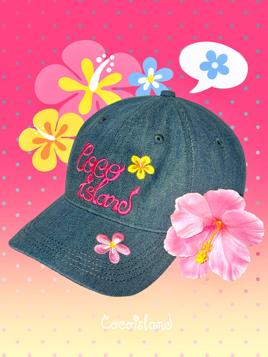 Hibiscus Denim Cap🌺