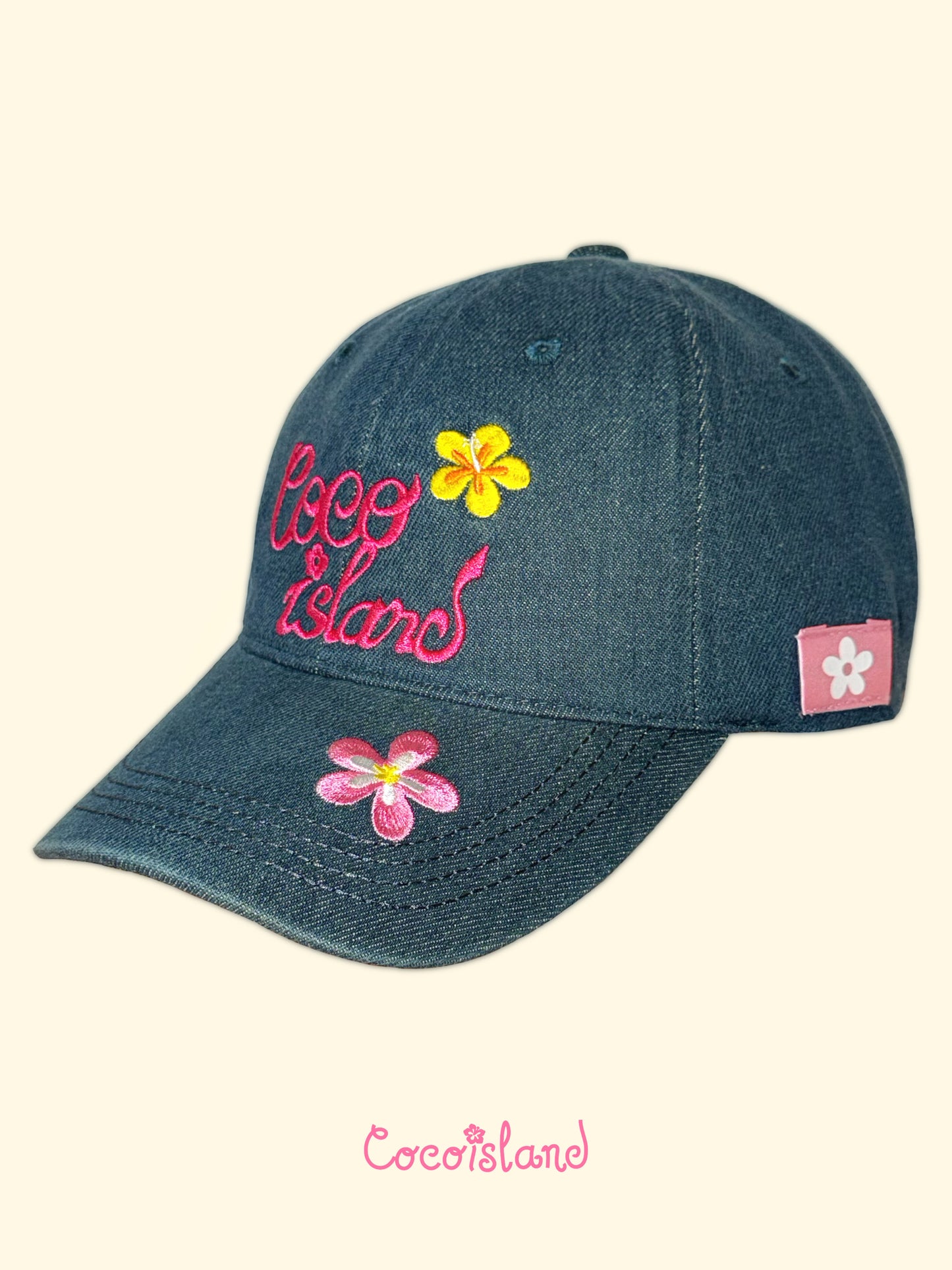 Hibiscus Denim Cap🌺